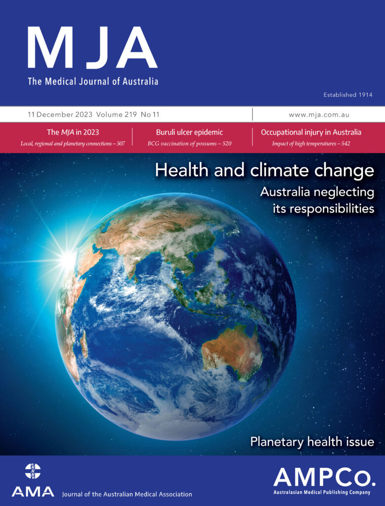 Health impacts of climate change featured in MJA's last 2023 issue  - Featured Image